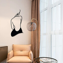 Avis DEKORY Silhouette de femme Dos Décoration Murale en métal - 20x42 cm