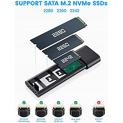 Avis GUPBOO Adaptateur USB M.2 NVMe RTL9210B,JL890