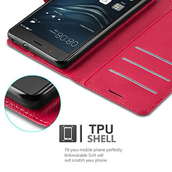 Cadorabo Coque Huawei P8 LITE 2017 / P9 LITE 2017 Etui en Rouge pas cher