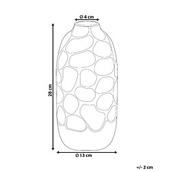 Avis Beliani Vase décoratif CENABUM Céramique 28 cm Blanc