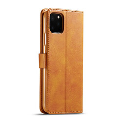 Avis Wewoo Coque Pour iPhone 11 Pro LC.IMEEKE Calf Texture Housse en cuir à rabat horizontal avec support et fentes cartes et portefeuille jaune