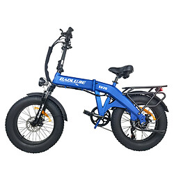 vélo électrique pliable BAOLUJIE D7 1000W 48V 12AH 35KM/H-bleu 