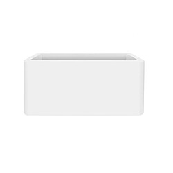 ELHO Pot de fleurs Pure Soft Brick Long 80 x 39 x H.39 cm - Blanc