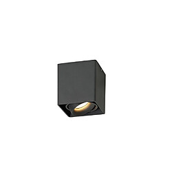 Inspired Projecteur rectangulaire réglable monté en surface, 1 lumière GU10, noir sable