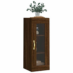 Acheter Maison Chic Armoire murale,Meuble de Rangement,Armoire Suspendue chêne marron 34,5x34x90 cm -MN41189