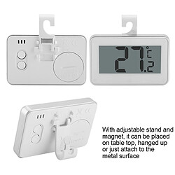 Avis Wewoo Thermomètre de réfrigérateur LCD grand avec thermomètre numérique à aimant réglable (blanc)