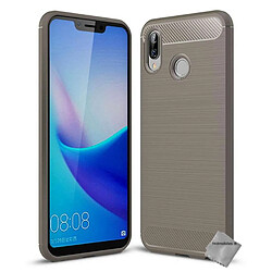 Htdmobiles Coque silicone gel carbone pour Huawei Honor Play + film ecran - GRIS