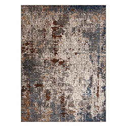 RUGSX Tapis NAIN Ornement vintage 7700 51622 beige bleu foncé terre cuite 120x170 cm