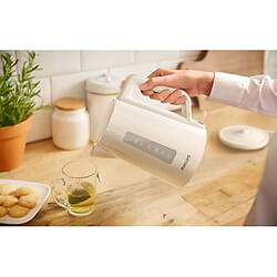 Bouilloire sans fil 1.7l 2200w blanc - hd9318/00 - PHILIPS pas cher