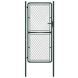 vidaXL Portillon Acier 100 x 200 cm Vert