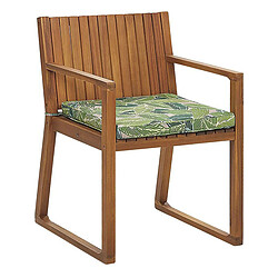 Beliani Chaise de jardin SASSARI Bois Vert clair