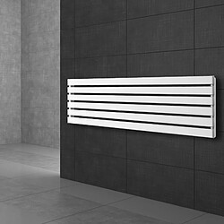 Acheter ECD Germany Radiateur vertical Stella Design - 370 x 1800 mm - Blanc - Radiateur sèche-serviettes pour salle de bain