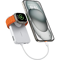 SANAG 10000Mah Batterie Externe Avec Câble Intégré Pour Iphone Apple Watch Samsung Huawei Etc.,20W Pd Charge Rapide Mini Power Bank 4 Entrées 3 Sorties(Câble Usb C To L/L To Usb C)