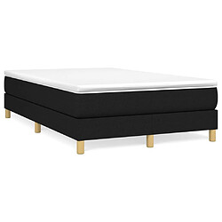 Maison Chic Lit Adulte - Lit simple Lit à sommier tapissier avec matelas moelleux - Meuble de Chambre - Noir 120x200 cm Tissu -MN61185