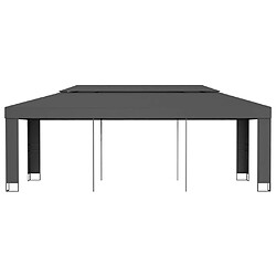 vidaXL Tonnelle avec toit double 3x6 m Anthracite