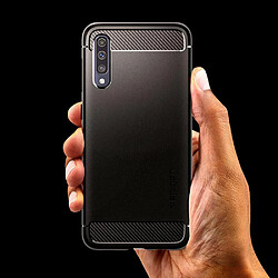 Acheter Spigen Sgp Spigen Coque Samsung A50, Coque Galaxy A50 [Rugged Armor] Souple, Fibre de Carbone, Noir Matte, Antichoc, Anti-Rayure, Coque Etui Housse pour Le Samsung Galaxy A50 / A50s / A30S - Noir