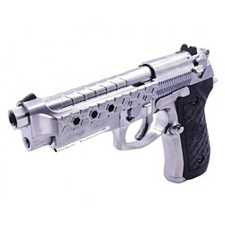 Avis Réplique Airsoft Pistolet WE M92 HEXCUT CHROME GBB Style BERETTA