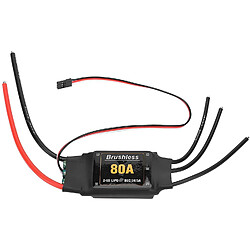 Avis 1 Pièce ESC 80A Contrôleur de Vitesse avec UEC 5V / 5A 2-6S LIPO pour Quadricoptère RC Avion