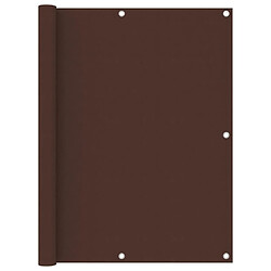 vidaXL Écran de balcon Marron 120x600 cm Tissu Oxford