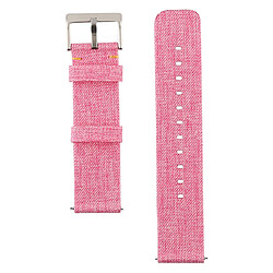 Avis Wewoo Bracelet pour montre connectée Dragonne en toile mode simple Fitbit Versa / 2 rose