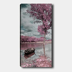 EPIKASA Impression sur Toile Arbre 8, Rose, Polyester, 70x3x100 cm