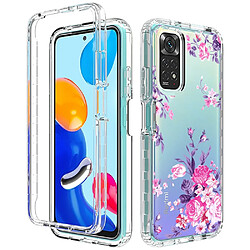 Coque en TPU anti-chute, anti-rayures pour votre Xiaomi Redmi Note 11S 4G/Note 11 4G (Qualcomm) - fleur