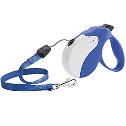 Ferplast 75700025 Amigo Mini Cordon Laisse Rétractable avec Coque Interchangeable Bleu/Blanc