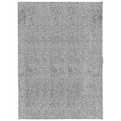 vidaXL Tapis shaggy PAMPLONA poils longs moderne gris 140x200 cm