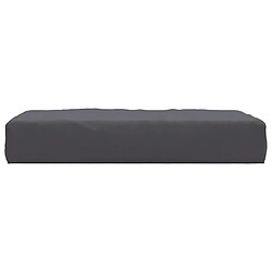 Avis vidaXL Coussin de palette anthracite 60x60x8 cm tissu oxford