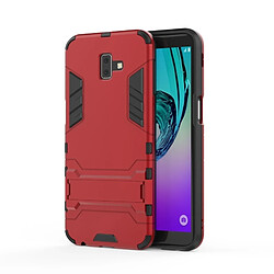 Wewoo Coque TP + antichoc pour Galaxy J6 +, avec support (rouge)