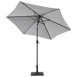 Beliani Parasol de jardin gris foncé d 270 cm VARESE pas cher