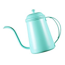 cafetière inox infuseur main goutte à goutte bec étroit bouilloire 700ml vert menthe