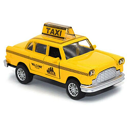 Universal Émulation 1: 36 New York Jaune Taxi Cab Voiture en alliage Moulé sous pression Modèle de voiture Collection de cadeaux Envoyer des jouets pour enfants Vêtements d &'enfants & 124 ; Taxi jaune & 124 ; Modèle de voiture Moulé en métal