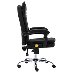 Avis Helloshop26 Chaise fauteuil siège de bureau informatique étude de massage similicuir noir 02_0024019