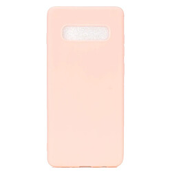 Wewoo Coque Souple TPU Candy Color pour Samsung Galaxy S10 + rose