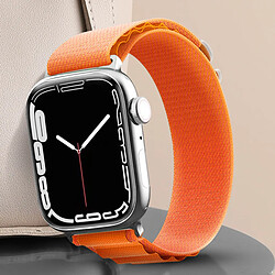 Avizar Bracelet Apple Watch 42-45mm Nylon - Orange pas cher