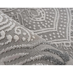 Lisa Design Telio - tapis rectangulaire motif oriental - gris anthracite