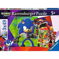 Ravensburger Puzzles 3x49 p - les aventures de sonic / sonic prime