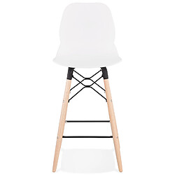 Avis Alterego Tabouret snack mi-hauteur 'COSMIK MINI' blanc style scandinave