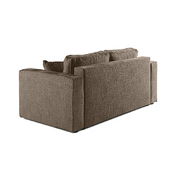 Avis Bestmobilier Topaze - canapé droit 2 places - en tissu velours relief