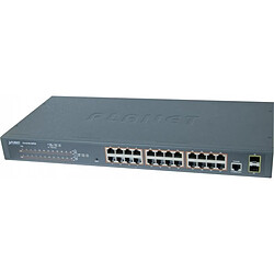 Planet Technology Corp Planet switch Niv2 24P Gigabit PoE+ 300W et 2 ports SFP