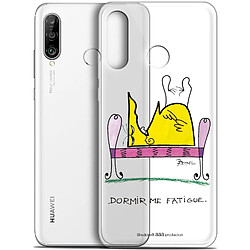 Caseink Coque Pour Huawei P30 Lite (6.2 ) [Gel HD Collection Les Shadoks ? Design Dormir - Souple - Ultra Fin - Imprimé en France]