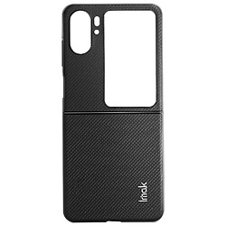 Coque pour Oppo Find N2 Flip Bi-matière Rigide Effet Carbone Imak Ruiyi Noir