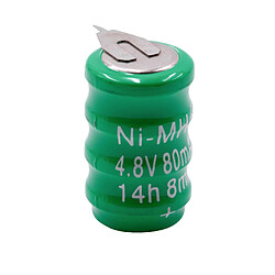 vhbw NiMH pile bouton de remplacement (4x cellule) 2 épingles type V80H 80mAh 4.8V convient pour les batteries de modélisme etc.