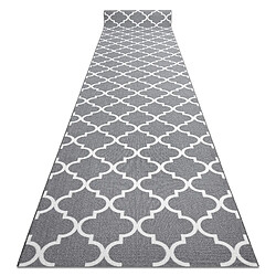 RUGSX TAPIS DE COULOIR ANTIDÉRAPANT TRÈFLE MAROCAIN 100 cm gris TRELLIS 30352 100x300 cm