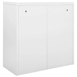 Avis vidaXL Armoire à portes coulissantes Gris 90x40x90 cm Acier