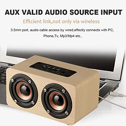 Avis Yonis Enceinte Bluetooth Bois HD 5.0 Autonomie Longue