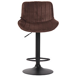 Non Tabouret de bar Lentini velours noir