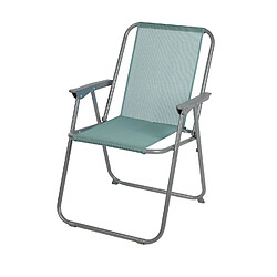 Sunnydays Chaise de camping pliable - Bleu gris