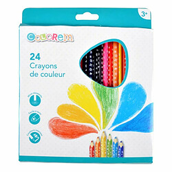 Paris Prix Lot de 24 Crayons de Couleurs Intenses Multicolore